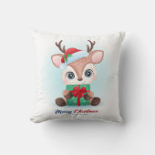 Niedliches Weihnachtsgebirge Kinderzimmer Kissen (Vorderseite)