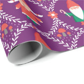 Niedliches Weihnachtsgeburtspapier Geschenkpapier (Rolleneckpunkt)