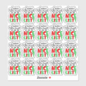 Niedliches Weihnachtsgeschäft Aufkleber (Blatt)