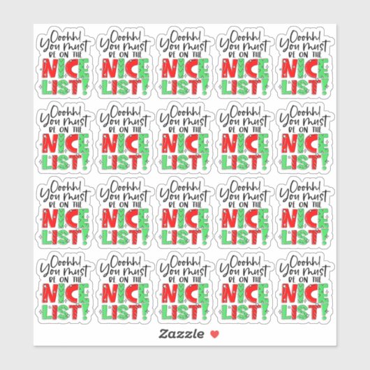 Niedliches Weihnachtsgeschäft Aufkleber (Blatt)