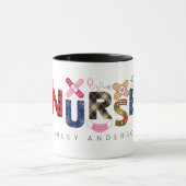 Niedliches Weihnachtsgeschenk 2 Fotos Name Tasse (Zentrum)