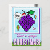 Niedliches Weihnachtsgeschenk Feiertagspostkarte (Vorne/Hinten)