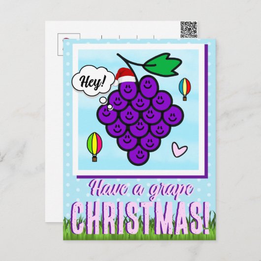 Niedliches Weihnachtsgeschenk Feiertagspostkarte (Vorne/Hinten)