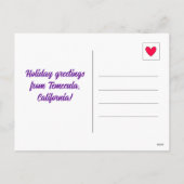 Niedliches Weihnachtsgeschenk Feiertagspostkarte (Rückseite)