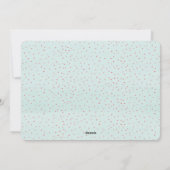 Niedliches Weihnachtsgeschenk Foto Familienblauer  Feiertagskarte (Rückseite)