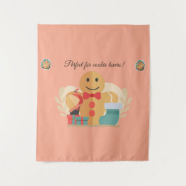 Niedliches Weihnachtsgeschenk für Cookies Wandteppich