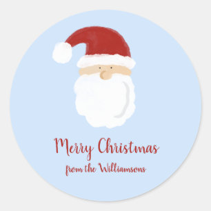 Niedliches Weihnachtsgeschenk für den Weihnachtsma Runder Aufkleber