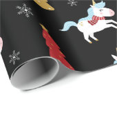 Niedliches Weihnachtsgeschenk für einen Winterurla Geschenkpapier (Rolleneckpunkt)