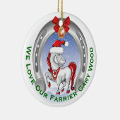 Niedliches Weihnachtsgeschenk für Farrier Keramikornament (Rechts)