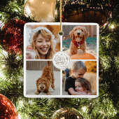 Niedliches Weihnachtsgeschenk für Fotos Keramikornament