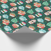 Niedliches Weihnachtsgeschenk für Wasserfarben Sof Geschenkpapier (Ecke)