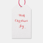 Niedliches Weihnachtsgeschenk Geschenkanhänger (Rückseite)