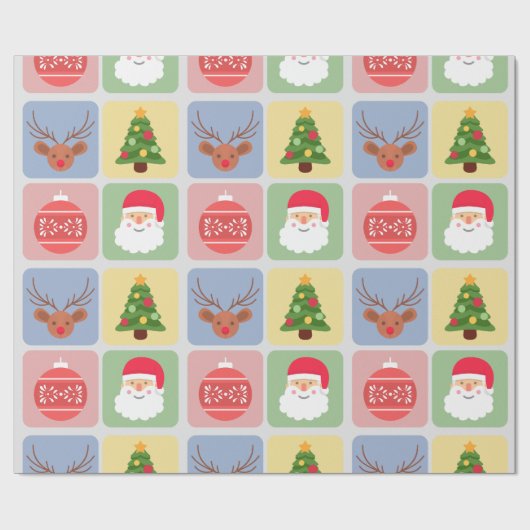 Niedliches Weihnachtsgeschenk Geschenkpapier (Flach)