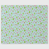 Niedliches Weihnachtsgeschenk Geschenkpapier (Flach)