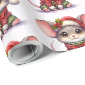 Niedliches Weihnachtsgeschenk Geschenkpapier (Rolleneckpunkt)