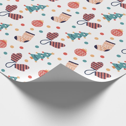 Niedliches Weihnachtsgeschenk Geschenkpapier (Ecke)