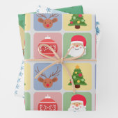 Niedliches Weihnachtsgeschenk Geschenkpapier Set (Beispiel)