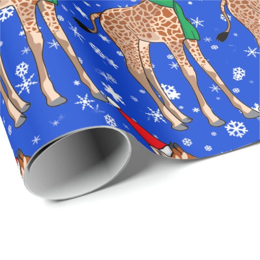 Niedliches Weihnachtsgeschenk in einer Weihnachtsm Geschenkpapier (Rolleneckpunkt)