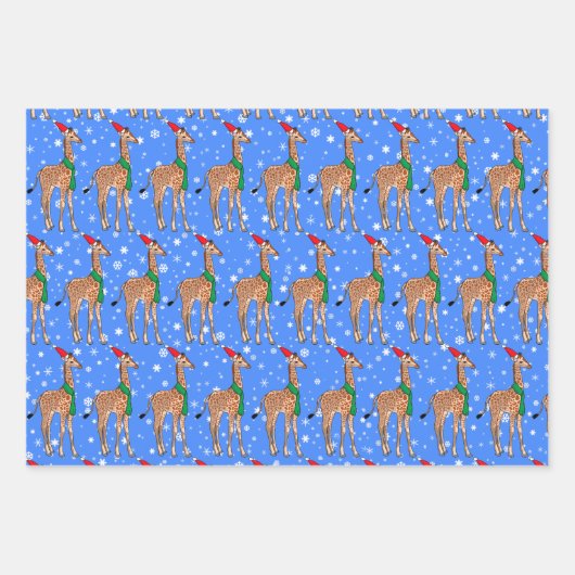 Niedliches Weihnachtsgeschenk in einer Weihnachtsm Geschenkpapier Set (Vorderseite 3)