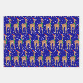 Niedliches Weihnachtsgeschenk in einer Weihnachtsm Geschenkpapier Set (Vorderseite 2)