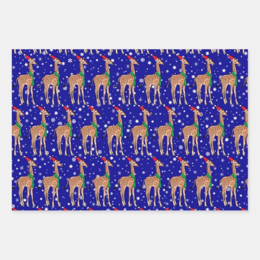 Niedliches Weihnachtsgeschenk in einer Weihnachtsm Geschenkpapier Set (Vorderseite 2)