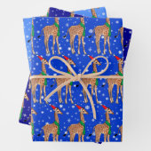 Niedliches Weihnachtsgeschenk in einer Weihnachtsm Geschenkpapier Set (Beispiel)