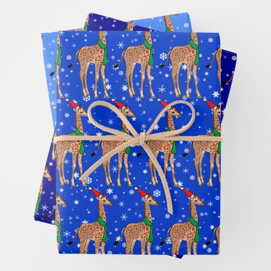 Niedliches Weihnachtsgeschenk in einer Weihnachtsm Geschenkpapier Set (Beispiel)