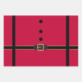 Niedliches Weihnachtsgeschenk in Rot und Schwarz Geschenkpapier Set (Vorderseite 3)