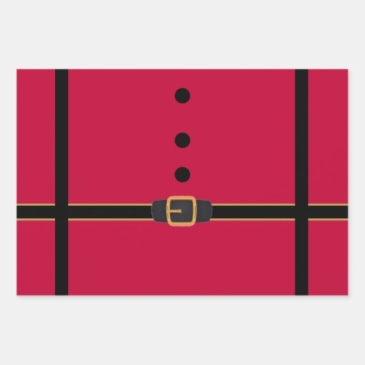 Niedliches Weihnachtsgeschenk in Rot und Schwarz Geschenkpapier Set (Vorderseite 2)