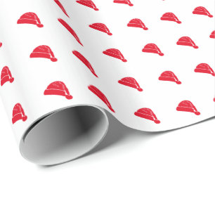 Niedliches Weihnachtsgeschenk in weißer Weihnacht Geschenkpapier