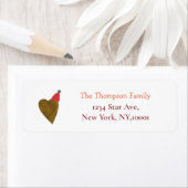 niedliches Weihnachtsgeschenk mit Rücksendeadresse (Insitu)