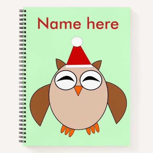 Niedliches Weihnachtsgeschenk Notizbuch (Vorderseite)