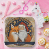 Niedliches Weihnachtsgeschenk Pappteller (Party)