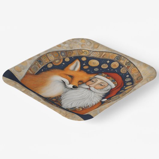 Niedliches Weihnachtsgeschenk Pappteller (Gewinkelt)