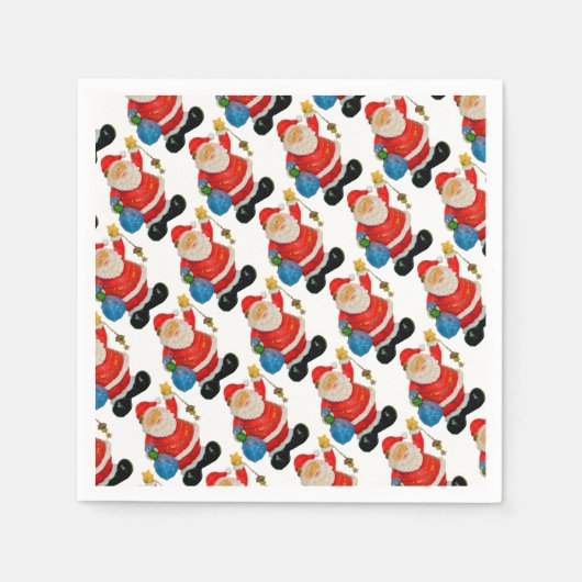 Niedliches Weihnachtsgeschenk-Party Serviette (Vorderseite)