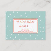 Niedliches Weihnachtsgeschenk Visitenkarte (Rückseite)