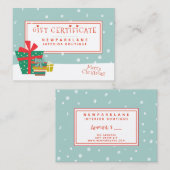 Niedliches Weihnachtsgeschenk Visitenkarte (Vorne/Hinten)