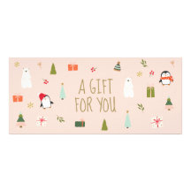Niedliches Weihnachtsgeschenkzertifikat