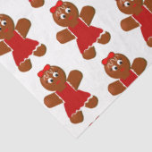 Niedliches Weihnachtsgingerbrot Seidenpapier (Ausschnitt)