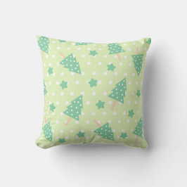 Niedliches Weihnachtsgrün Kissen