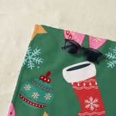 Niedliches Weihnachtsgrün Strandtuch (Beispiel)