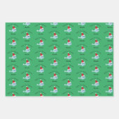 Niedliches Weihnachtsjunges Geschenkpapier Set (Vorderseite 3)