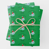 Niedliches Weihnachtsjunges Geschenkpapier Set (Beispiel)