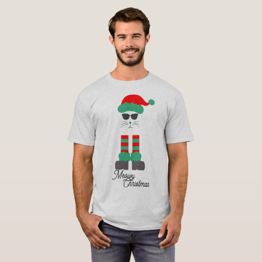 Niedliches Weihnachtskatzengeschenk - Heilige Weih T-Shirt (Vorne ganz)