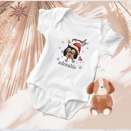 Niedliches Weihnachtskaul Baby Strampler