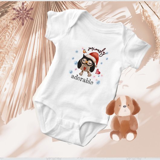 Niedliches Weihnachtskaul Baby Strampler