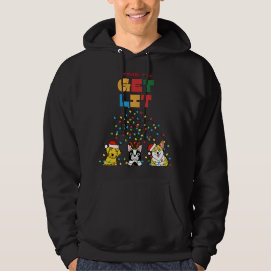 Niedliches Weihnachtskleid Hoodie (Vorderseite)