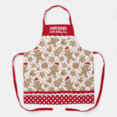 Niedliches Weihnachtskochen Backen Crew Schürze (Vorderseite)