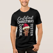 Niedliches Weihnachtskochtopf Tester Gingerbread M Tri-Blend Shirt (Vorderseite)