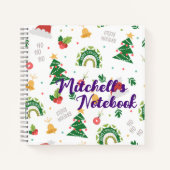 Niedliches Weihnachtskonzept Notizblock (Vorderseite)